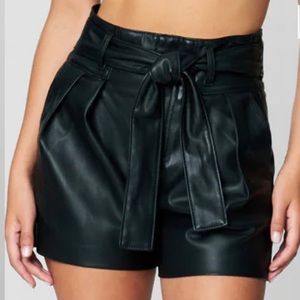 🔥NWT 🔥SUSPICIOUS 🔥MIND 🔥VEGAN LEATHER 🔥SHORTS